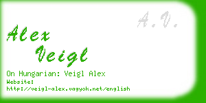 alex veigl business card